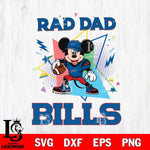 Buffalo Bills Mickey Mouse Sport Rad Dad SVG DXF EPS PNG FILE, Disney Father day File Cut,Digital Download,Instant Download,Disney Svg Files