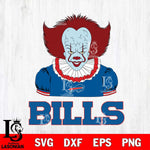 Buffalo Bills Pennywise Horror Sport 5 Svg Eps Dxf Png File, NFL svg, Digital Download, Instant Download
