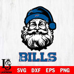 Buffalo Bills Santa Claus Christmas Svg Eps Dxf Png File,NFL Svg Files,Digital Download,Sublimation,Instant Download