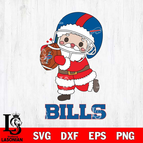 Buffalo Bills Santa Claus Cute Svg Eps Dxf Png File,NFL Svg Files,Digital Download,Sublimation,Instant Download