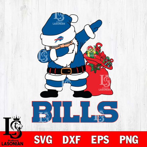 Buffalo Bills Santa Dabbing Christmas Svg Eps Dxf Png File,NFL Svg Files,Digital Download,Sublimation,Instant Download