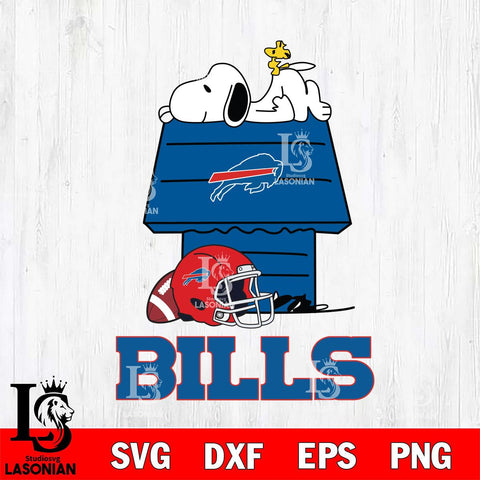 Buffalo Bills Snoopy Chill Football SVG DXF EPS PNG FILE,Snoopy File Cut, Nfl Digital Download,Instant Download, Silhouette
