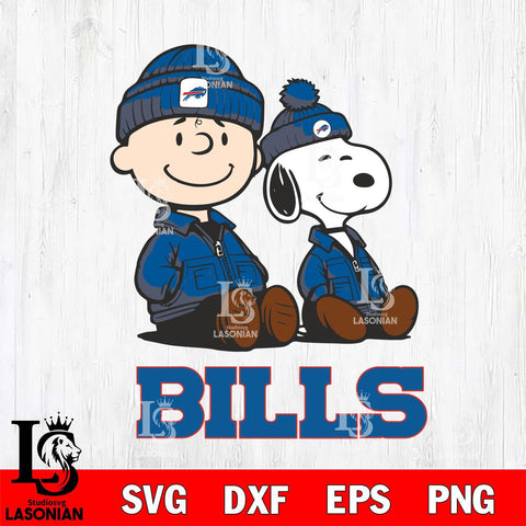 Buffalo Bills Snoopy and Charlie Sport Svg Eps Dxf Png File, Cut file Digital Download ,Instant Download, Cricut File