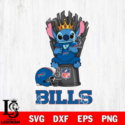 Buffalo Bills Stitch King Football SVG DXF EPS PNG FILE, Stitch File Cut,NFL Digital Download,Instant Download, Silhouette