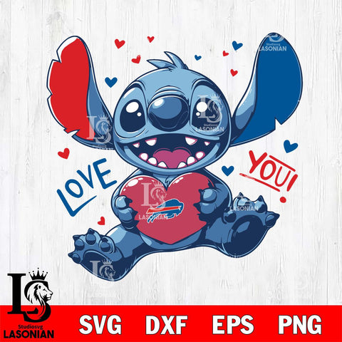Buffalo Bills Stitch Love Svg Eps Dxf Png File, Digital Download, Instant Download