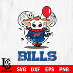 Buffalo Bills Stitch Pennywise Halloween Svg Eps Dxf Png File, Digital Download, Instant Download