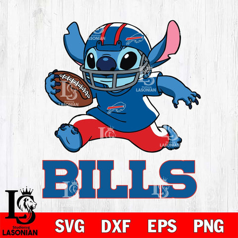 Buffalo Bills Stitch Run Football SVG DXF EPS PNG FILE, Stitch File Cut,NFL Digital Download,Instant Download, Silhouette
