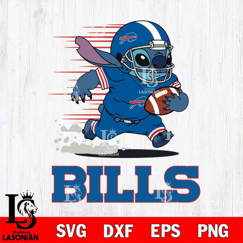 Buffalo Bills Stitch Run Football SVG DXF EPS PNG FILE, NFL File Cut, Digital Download,Instant Download, Silhouette, Cricut