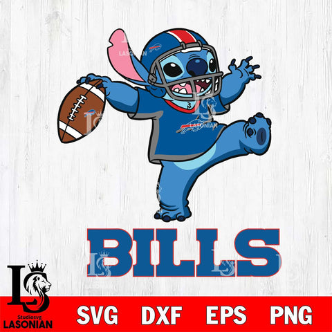 Buffalo Bills Stitch dance rugby ball SVG DXF EPS PNG FILE, Stitch File Cut,NFL Digital Download,Instant Download, Silhouette