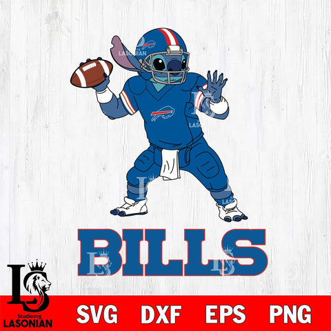 Buffalo Bills Stitch throw the ball SVG DXF EPS PNG FILE, NFL File Cut, Digital Download,Instant Download, Silhouette, Cricut
