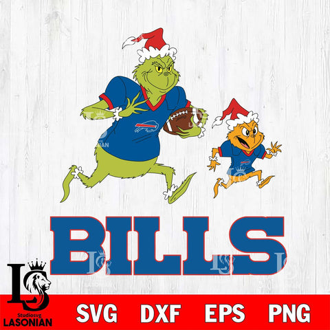 Buffalo Bills The Grinch & Max Football Cricut,Christmas SVG DXF EPS PNG FILE, Digital Download,Instant Download, Silhouette