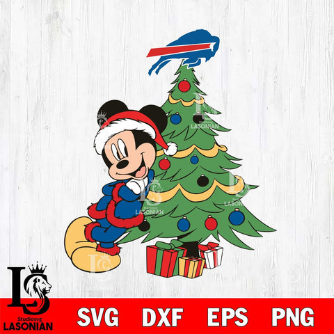 Buffalo Bills mickey christmas 12 Svg Eps Dxf Png File, Digital Download, Instant Download