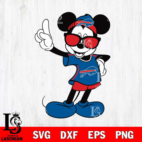 Buffalo Bills mickey christmas 5 Svg Eps Dxf Png File, Digital Download, Instant Download