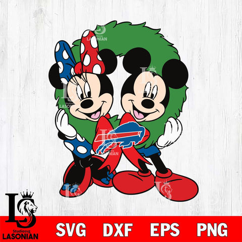 Buffalo Bills mickey christmas 7 Svg Eps Dxf Png File, Digital Download, Instant Download