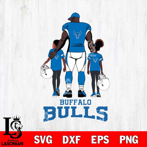 Buffalo Bulls 3 Father and son Rugby SVG DXF EPS PNG FILE,NCAA SVG, Father day Digital Download,Instant Download, Silhouette