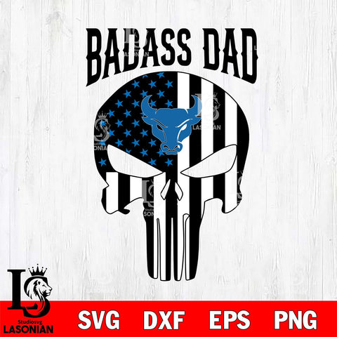 Buffalo Bulls Badass Dad Svg Eps Dxf Png File, Digital Download, Instant Download