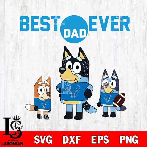 Buffalo Bulls Best Dad Ever , father day , Bluey NCAA Svg Eps Dxf Png File, Digital Download, Instant Download