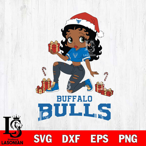 Buffalo Bulls Betty Boop Gift File Cut, NCAA SVG DXF EPS PNG PDF File, Digital Download , Criucut , Silhouette