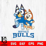 Buffalo Bulls Bluey & Bingo Svg Eps Dxf Png File, NCAA svg, Digital Download, Instant Download
