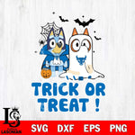 Buffalo Bulls Bluey Trick or Treat Halloween Svg Eps Dxf Png File, Digital Download, Instant Download