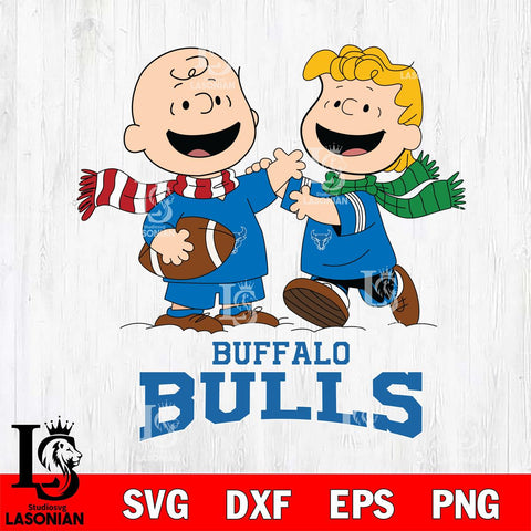 Buffalo Bulls Charlie Brown & Linus Football Cricut,Christmas SVG DXF EPS PNG FILE, NCAA Digital Download,Instant Download, Silhouette