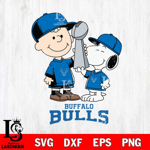 Buffalo Bulls Charlie Brown and Snoopy Champions Svg Eps Dxf Png File, NCAA svg , Digital Download , Instant Download, Cricut File