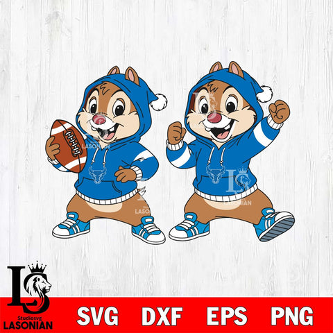 Buffalo Bulls Chip và Dale Football File Cut, NCAA SVG DXF EPS PNG FILE, Digital Download , Criucut , Silhouette