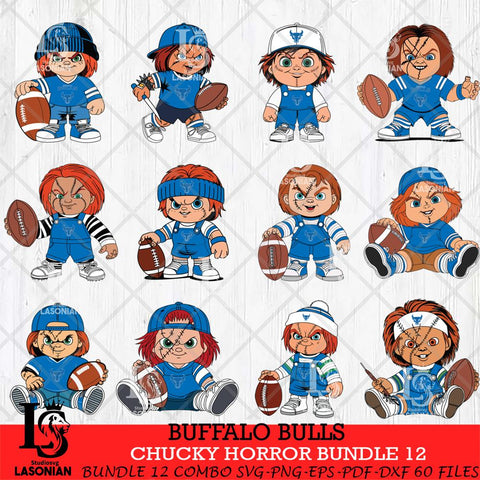 Buffalo Bulls Chucky Horror Bundle 12 SVG Eps Dxf Png File, Bundle NCAA svg, Digital Download, Instant Download