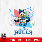 Buffalo Bulls Cute Daisy Duck Cheerleader SVG DXF EPS PNG FILE, NCAA File Cut,Digital Download,Instant Download