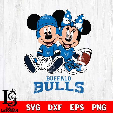 Buffalo Bulls Disney Mickey And Minnie Football Svg Eps Dxf Png File, NCAA svg , Digital Download , Instant Download, Cricut File