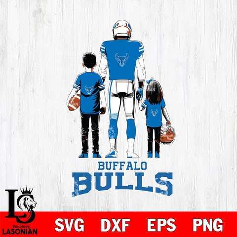 Buffalo Bulls Father And Child Football SVG DXF EPS PNG FILE,NCAA SVG, Father day Digital Download,Instant Download, Silhouette