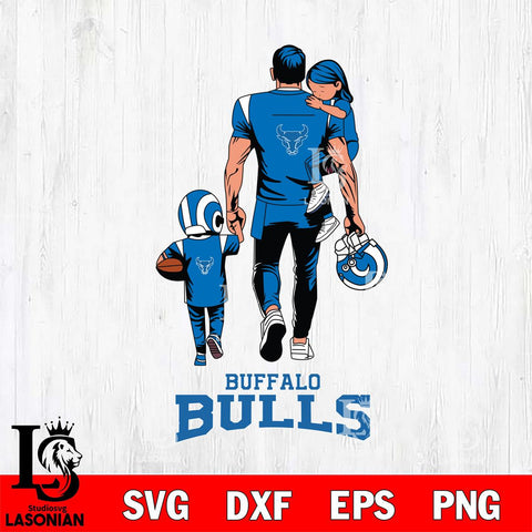 Buffalo Bulls Father And Son Football SVG DXF EPS PNG FILE,NCAA SVG, Father day Digital Download,Instant Download, Silhouette