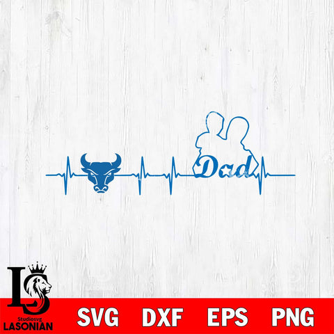 Buffalo Bulls Father Heart Beat Svg Eps Dxf Png File, Digital Download, Instant Download