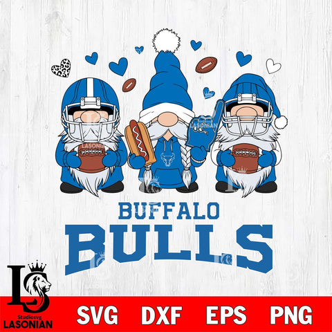 Buffalo Bulls Gnome Rugby File Cut, NCAA SVG, Digital Download , Criucut , Silhouette