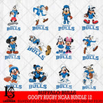 Buffalo Bulls Goofy Rugby Disney NCAA Bundle 12 SVG DXF EPS PNG FILE,NCAA bundle svg ,Football Digital Download,Instant Download, Silhouette