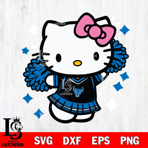 Buffalo Bulls Hello Kitty Cheerleader 4 Svg Eps Dxf Png File, Digital Download, Instant Download