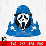 Buffalo Bulls Horror Character Ghostface Sport Svg Eps Dxf Png File, NCAA svg, Digital Download, Instant Download
