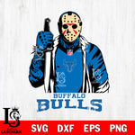 Buffalo Bulls Jason Voorhees Horror 3 Svg Eps Dxf Png File, NCAA svg, Digital Download, Instant Download