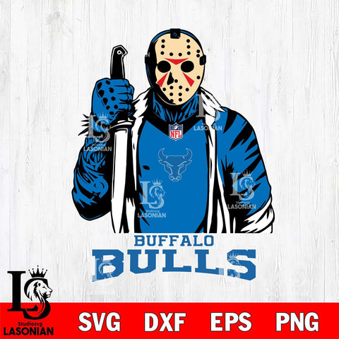 Buffalo Bulls Jason Voorhees Horror 3 Svg Eps Dxf Png File, NCAA svg, Digital Download, Instant Download