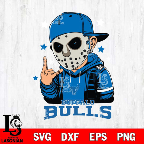 Buffalo Bulls Jason Voorhees Horror 9 Svg Eps Dxf Png File, NCAA svg, Digital Download, Instant Download