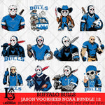 Buffalo Bulls Jason Voorhees Horror Bundle 12 SVG Eps Dxf Png File, bundle NCAA svg, Digital Download, Instant Download
