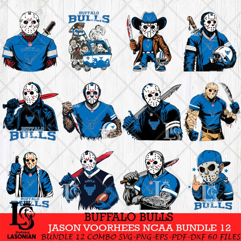 Buffalo Bulls Jason Voorhees Horror Bundle 12 SVG Eps Dxf Png File, bundle NCAA svg, Digital Download, Instant Download