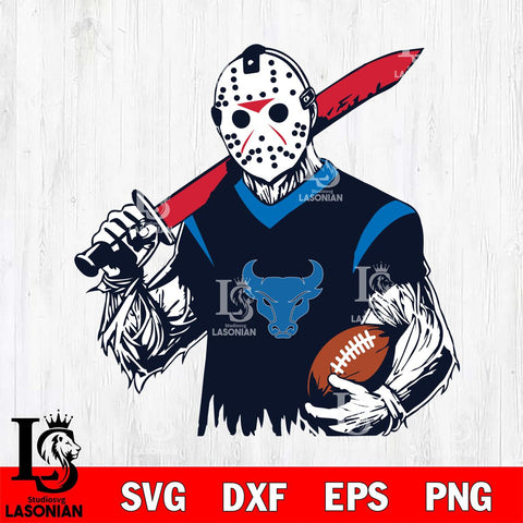 Buffalo Bulls Jason Voorhees Horror Halloween 2 Svg Eps Dxf Png File, NCAA svg, Digital Download, Instant Download