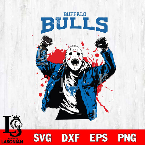 Buffalo Bulls Jason Voorhees Horror Halloween 3 Svg Eps Dxf Png File, NCAA svg, Digital Download, Instant Download