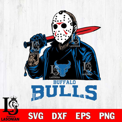 Buffalo Bulls Jason Voorhees Horror Halloween Svg Eps Dxf Png File, NCAA svg, Digital Download, Instant Download