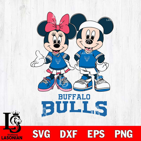 Buffalo Bulls Mickey And Minnie Football Svg Eps Dxf Png File, NCAA svg , Digital Download , Instant Download, Cricut File