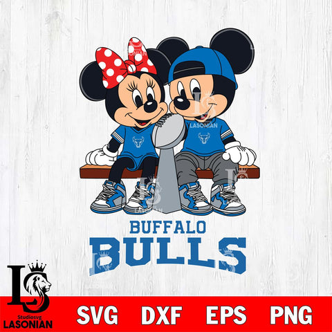 Buffalo Bulls Mickey And Minnie Football Champions Svg Eps Dxf Png File, NCAA svg , Digital Download , Instant Download, Cricut File