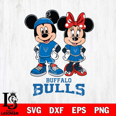 Buffalo Bulls Mickey And Minnie Rugby Svg Eps Dxf Png File, NCAA svg , Digital Download , Instant Download, Cricut File