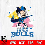 Buffalo Bulls Minnie Mouse Dancing SVG DXF EPS PNG FILE, NCAA File Cut,Digital Download,Instant Download