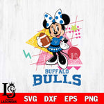 Buffalo Bulls Minnie Mouse Sport SVG DXF EPS PNG FILE, NCAA File Cut,Digital Download,Instant Download